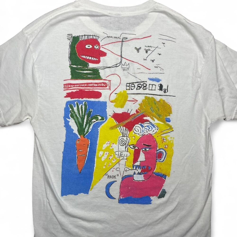 Basquiat Street Pop Art Limited Edition white cotton t-shirt Size M